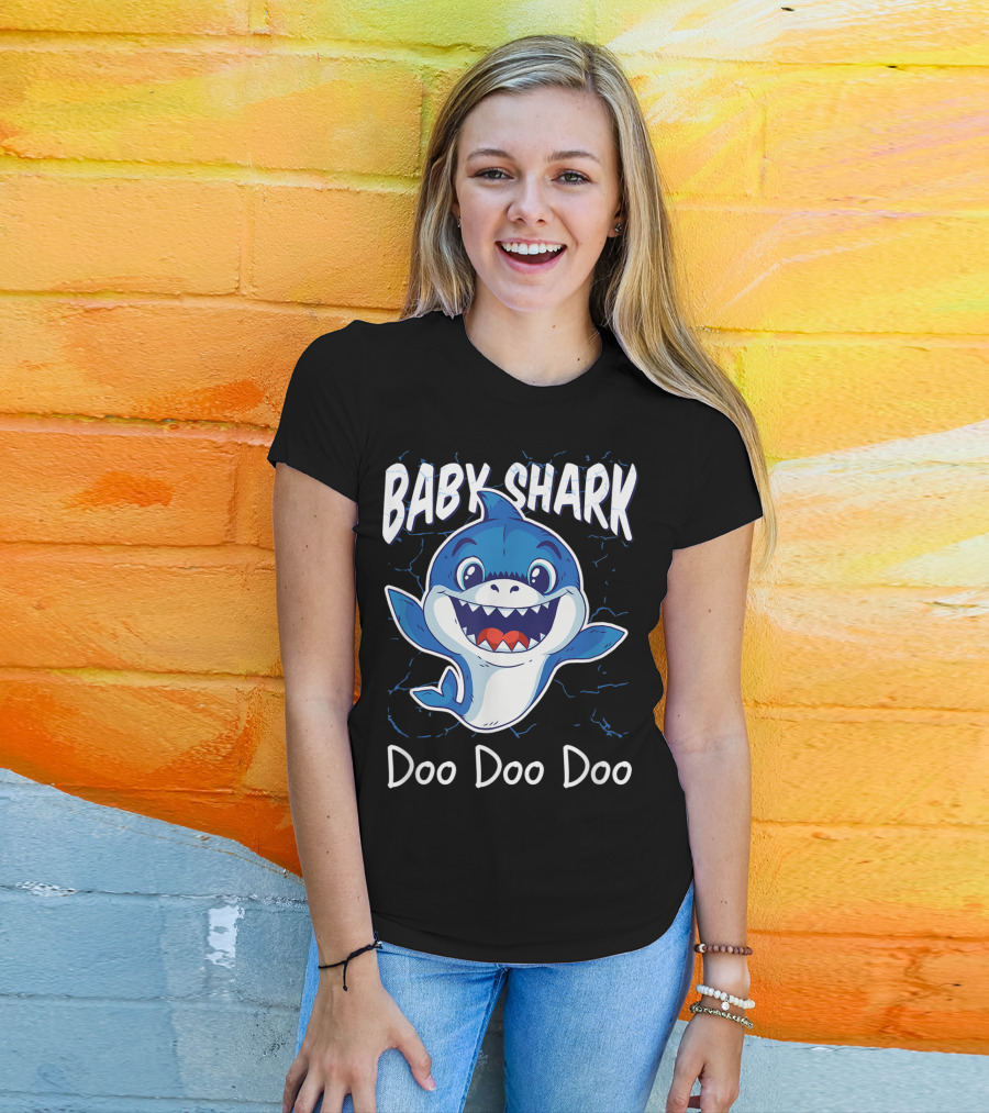 Baby Shark Doo Doo Doo Kids Birthday Party Girl T-Shirt