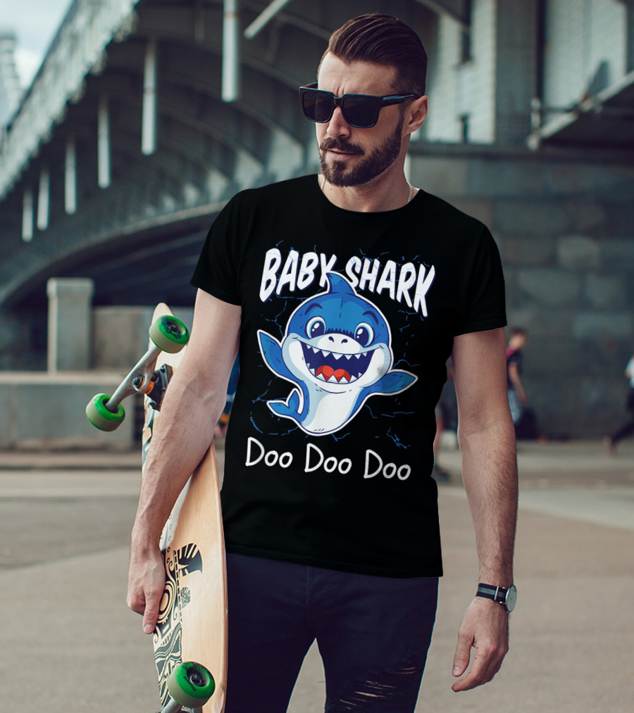 Baby Shark Doo Doo Doo Kids Birthday Party Girl T-Shirt