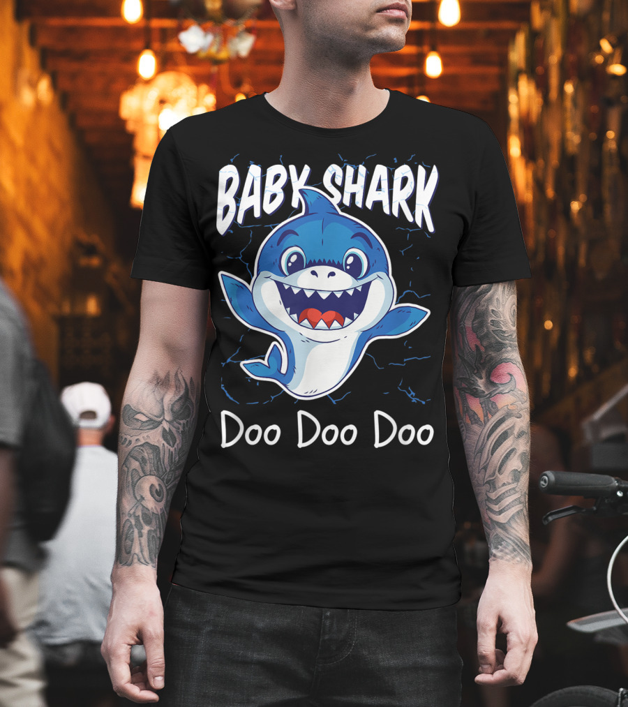 Baby Shark Doo Doo Doo Kids Birthday Party Girl T-Shirt