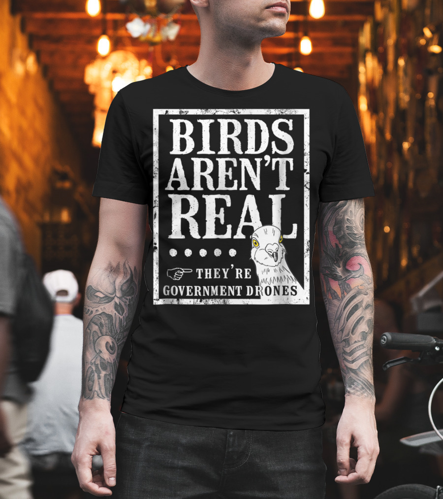 BIRDS AREN'T REAL THEY'RE GOVERNMENT DRONES MEME T-Shirt