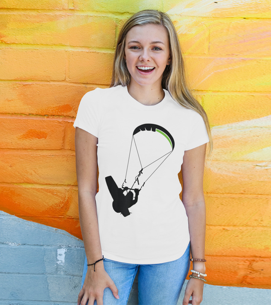 Cool Kitesurfing I Kitesurf Silhouette Adventure T-Shirt