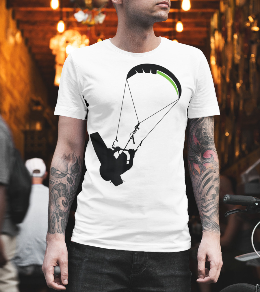 Cool Kitesurfing I Kitesurf Silhouette Adventure T-Shirt