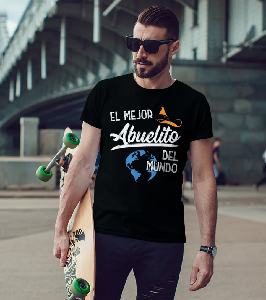 El Mejor Abuelito Del Mundo Sombrero Globe T-Shirt