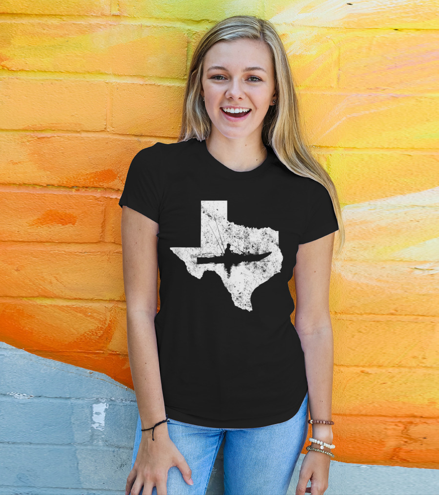 Kayak Fishing In Texas State T-Shirt