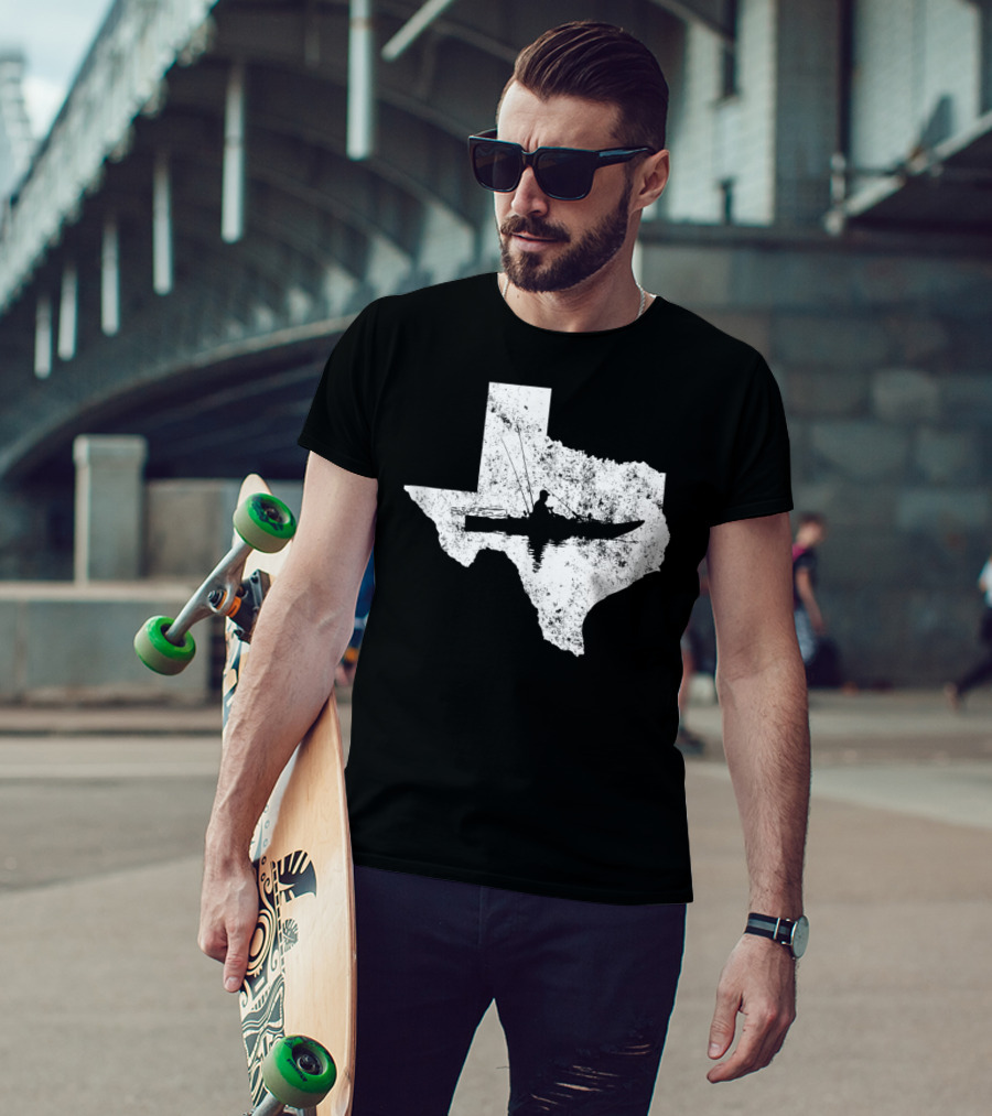 Kayak Fishing In Texas State T-Shirt