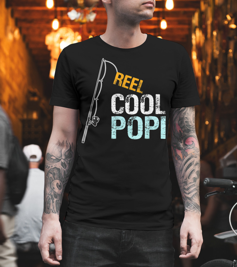 Reel Cool Popi Mens Graphic From Granddaughte T-Shirt