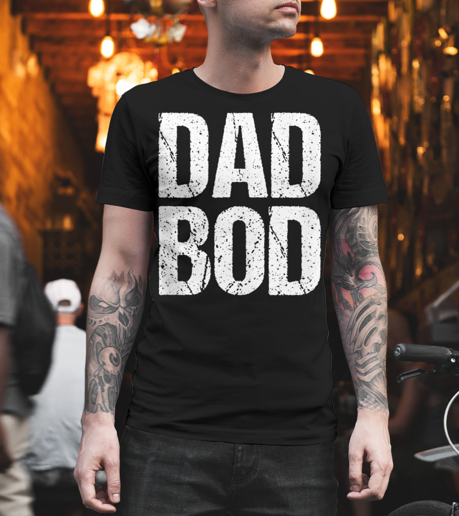 Dad Bod Mens Funny Gym Workout Cheat Day T-Shirt