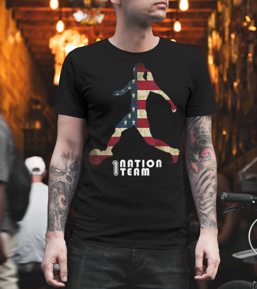 Us Women Soccer One Nation Team Player Fan T-Shirt