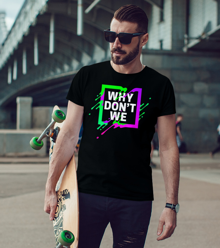 Why Don't We Neon Splash Box T-Shirt