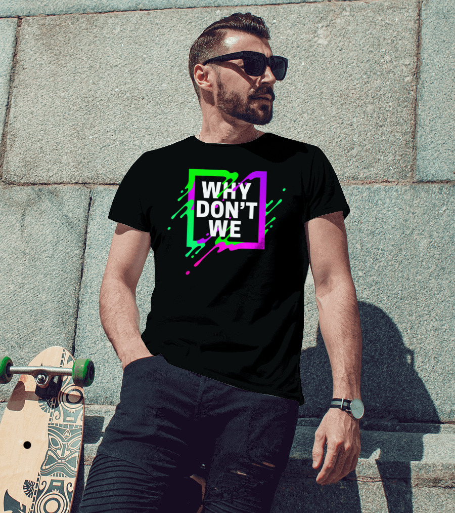 Why Don't We Neon Splash Box T-Shirt