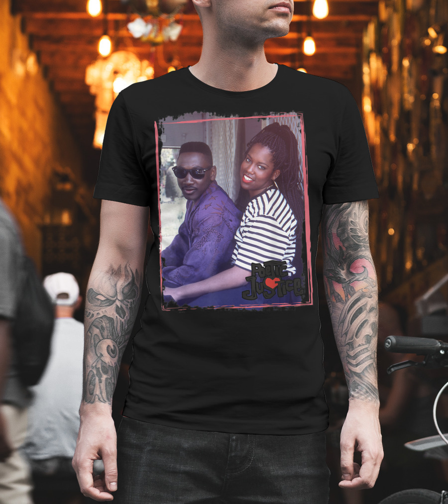 Poetic Justice Photograph With Iesha And Chicago Sitting Together T-Shirt