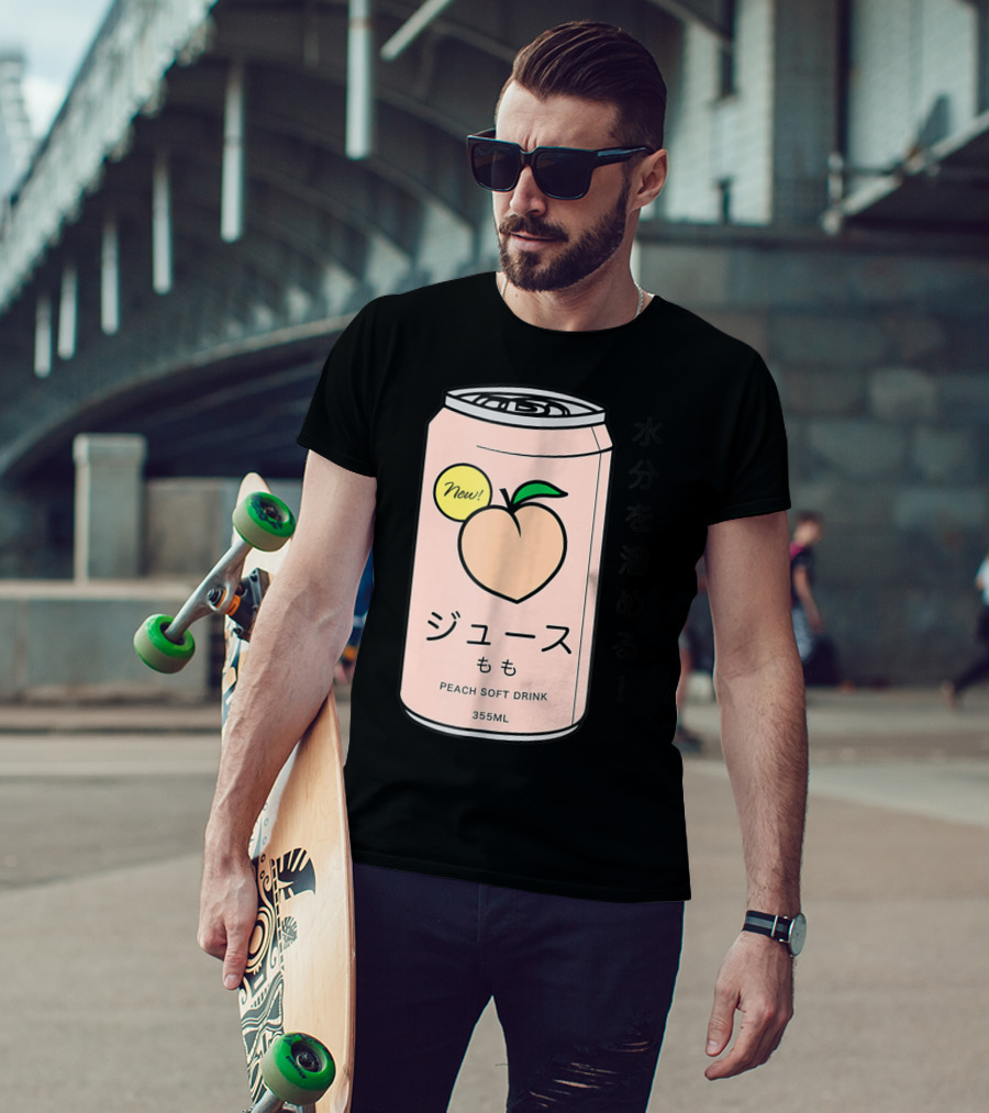 New Juusu Peach Soft Drink 355mL Japanese Aesthetic T-Shirt