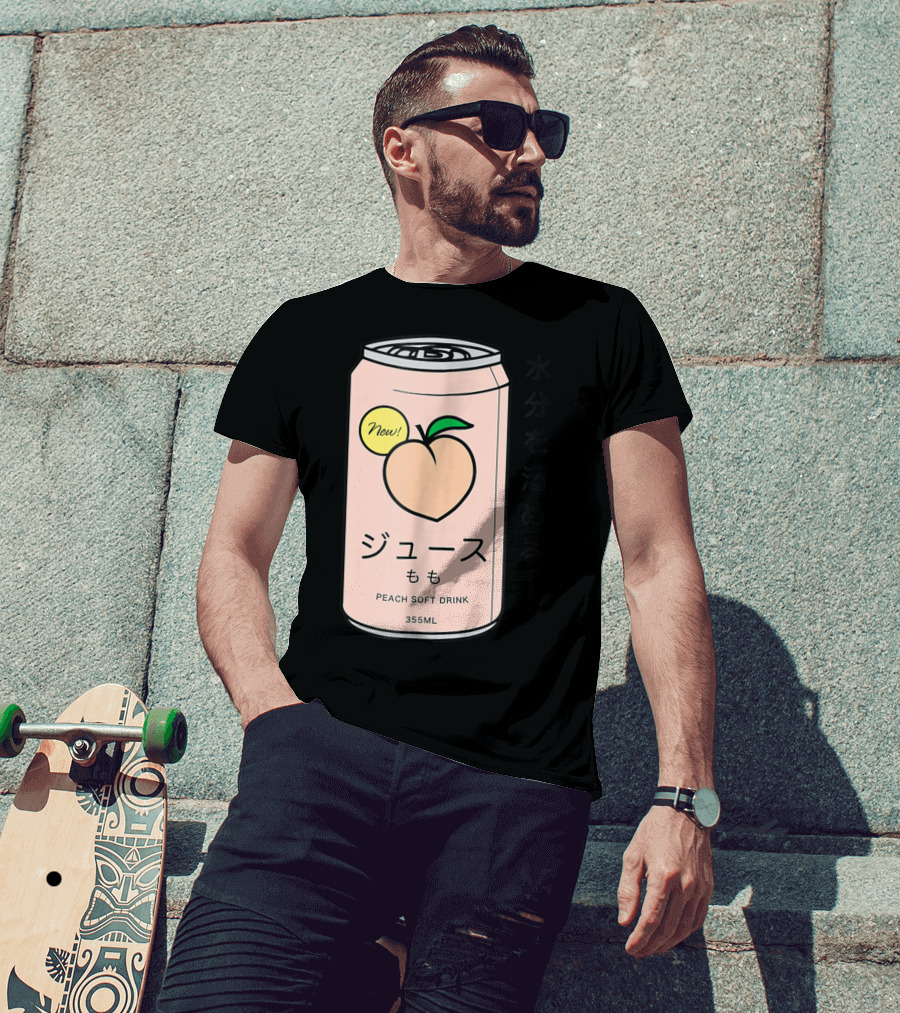 New Juusu Peach Soft Drink 355mL Japanese Aesthetic T-Shirt