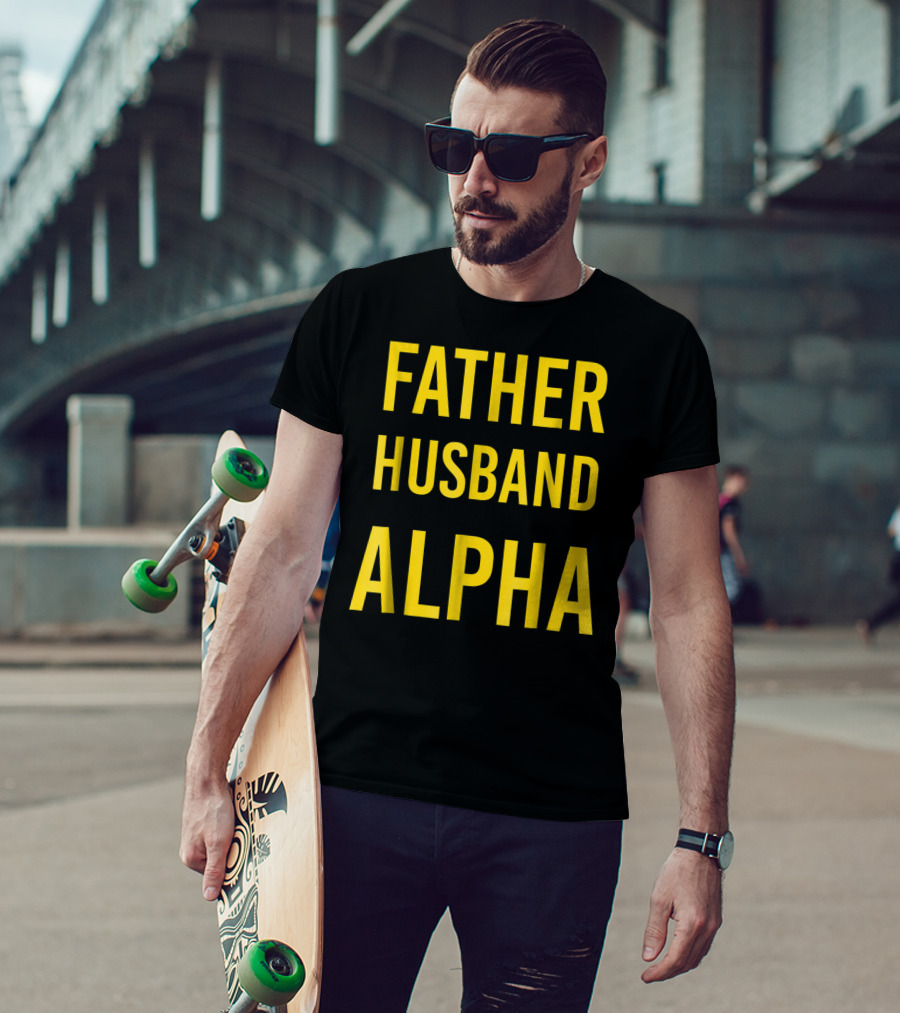 Father Husband Alpha Fraternity Mens T-Shirt