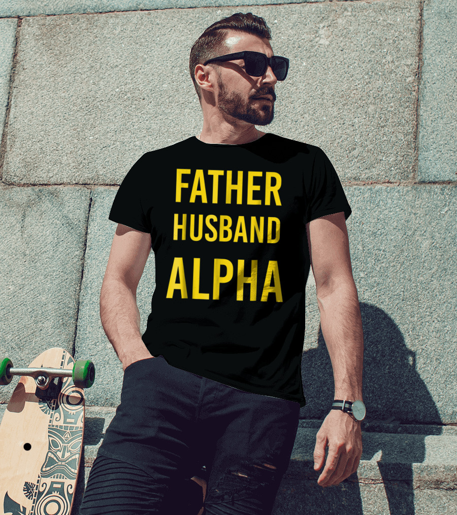 Father Husband Alpha Fraternity Mens T-Shirt