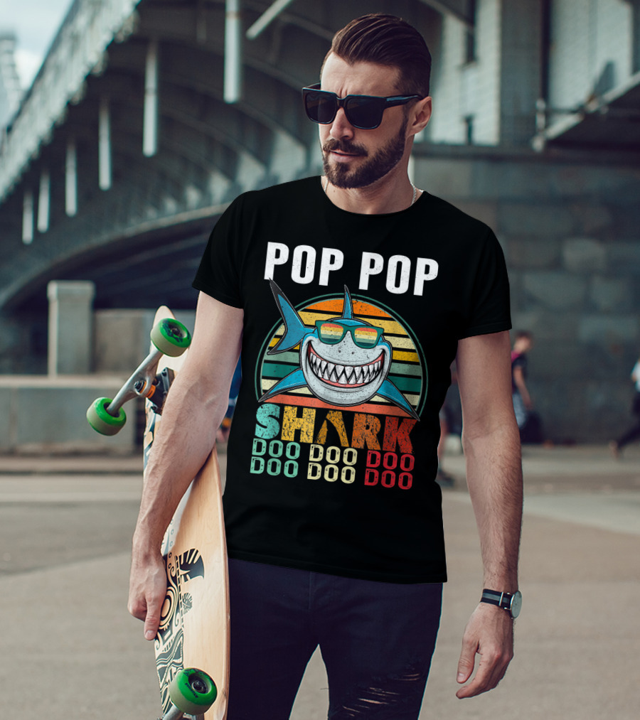 Pop Pop Shark Doo Doo Doo Doo T-Shirt