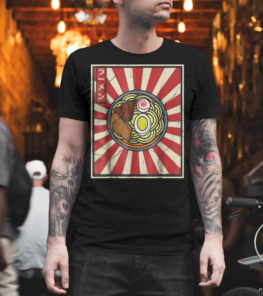 Ramen Retro Vintage Japanese Tasty Noodles Lover T-Shirt