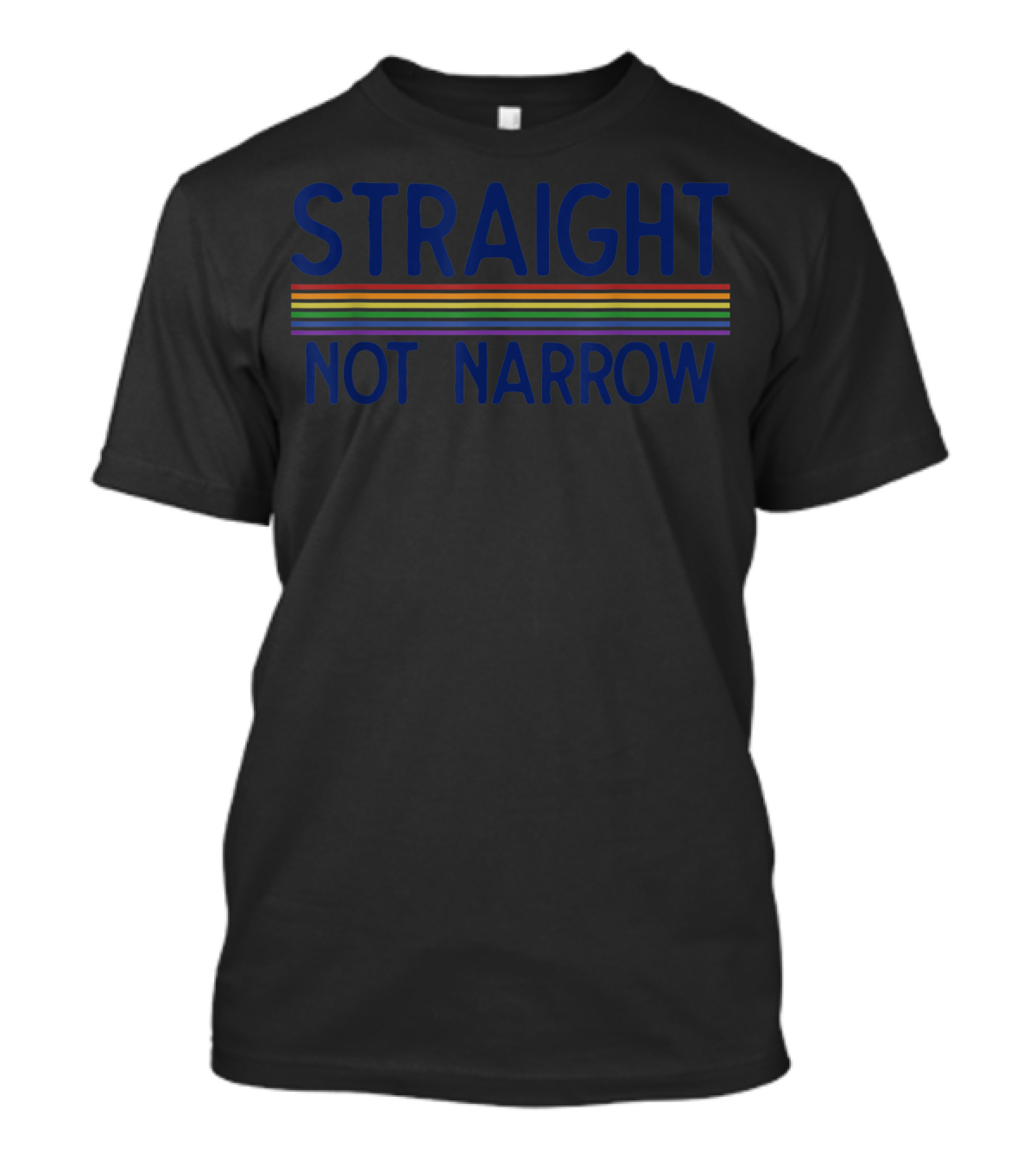 Straight Not Narrow Ally Pride Support T-Shirt