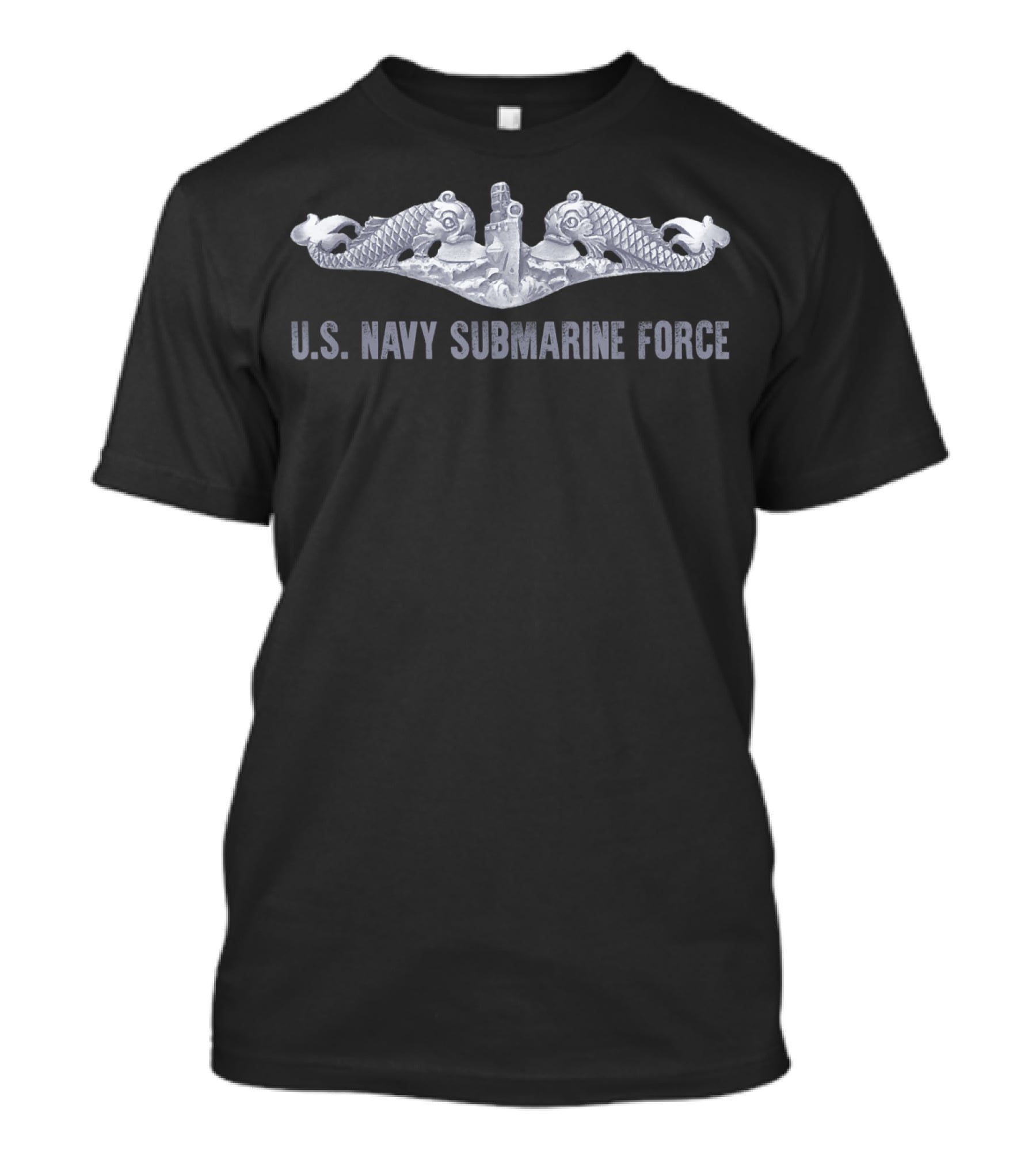 U.S. Navy Submarine Force Dolphins Emblem Adults T-Shirt