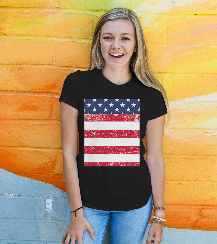 USA Pocket American Flag T-Shirt