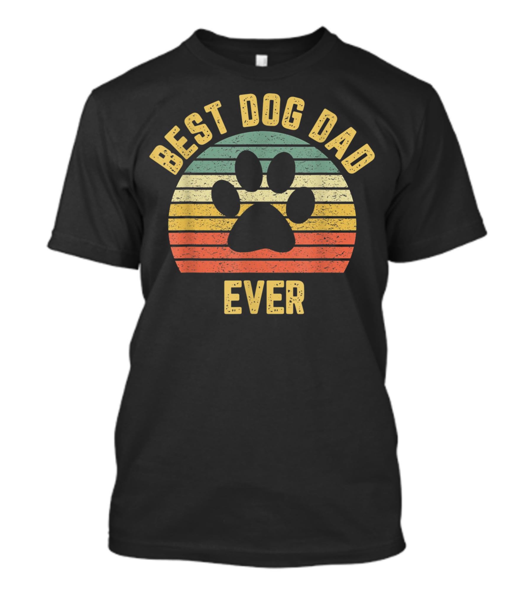 Best Dog Dad Ever Vintage Father's Day T-Shirt