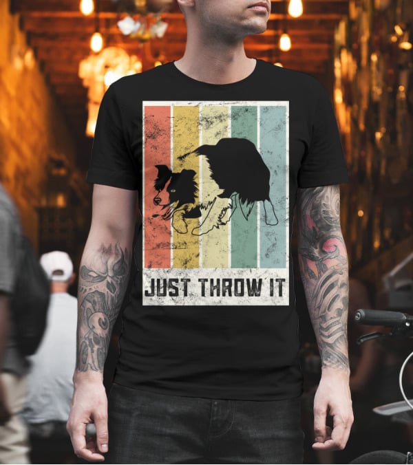 Just Throw It I Love My Border Collie Mom Herd T-Shirt