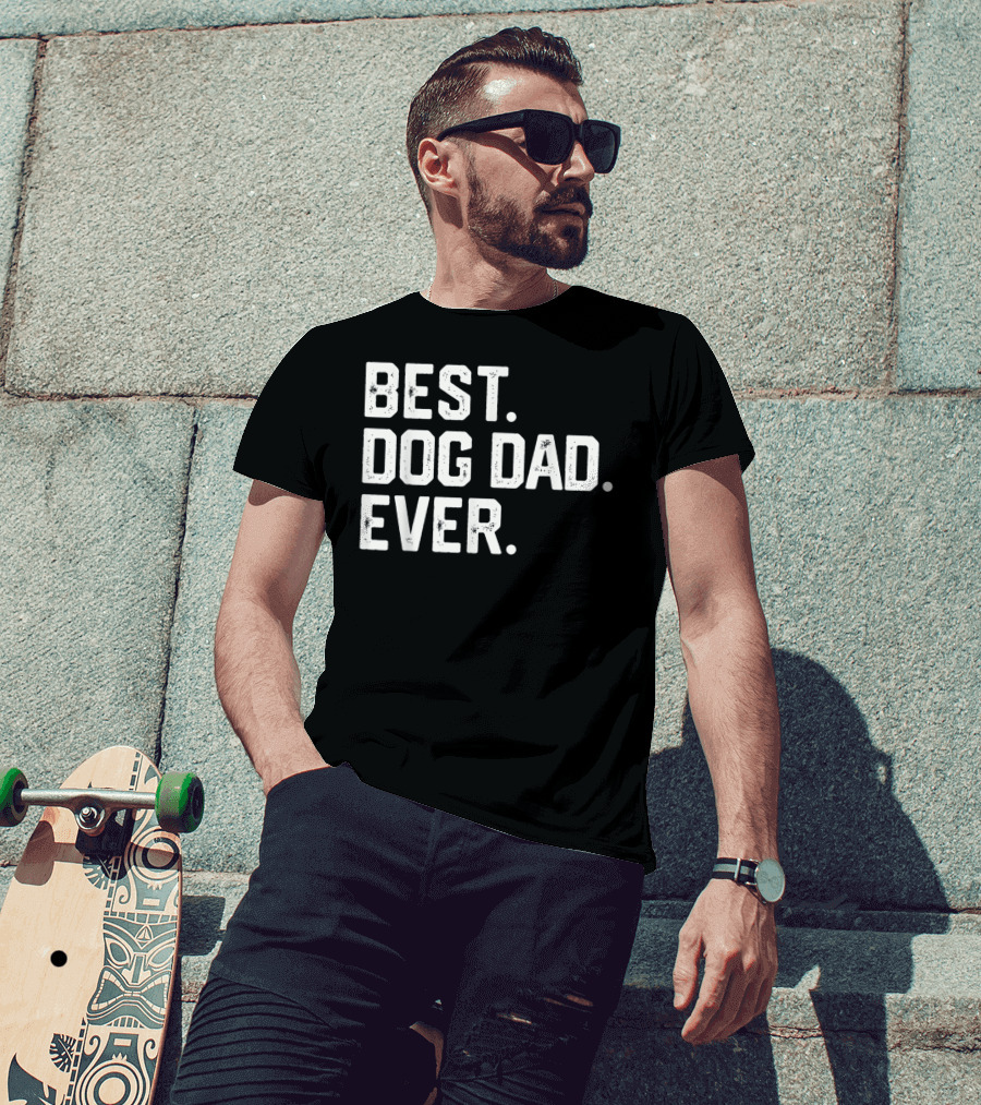 Mens BEST DOG DAD EVER T-Shirt
