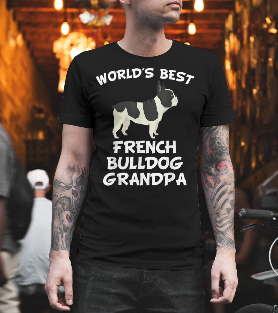World's Best French Bulldog Grandpa T-Shirt