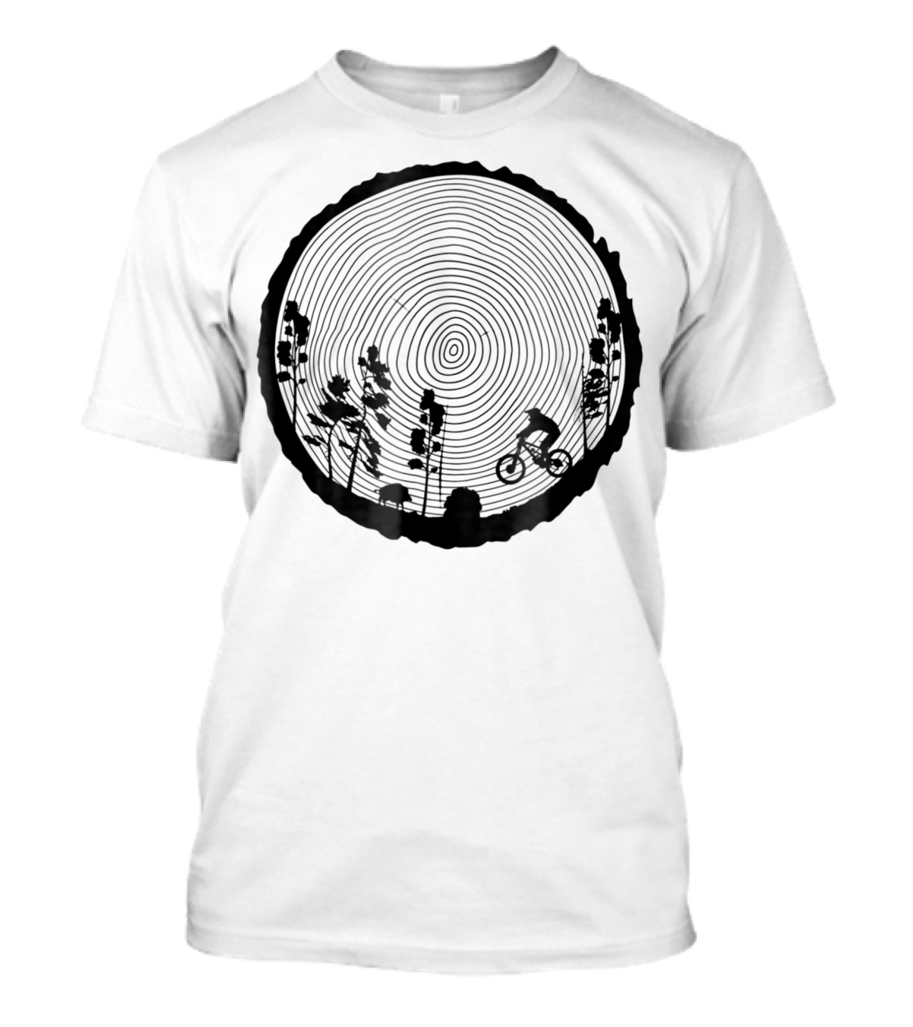 Mountain Bike MTB Downhill Wood Trail Singletrack Adventure T-Shirt