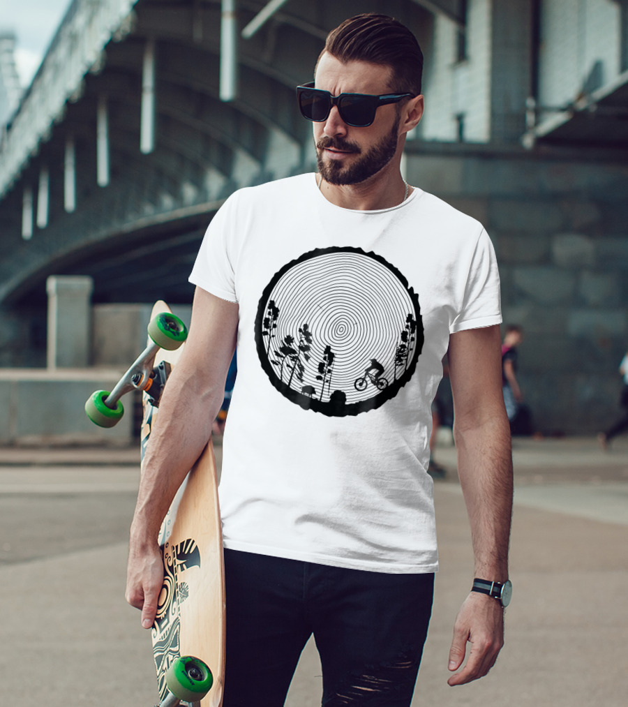 Mountain Bike MTB Downhill Wood Trail Singletrack Adventure T-Shirt