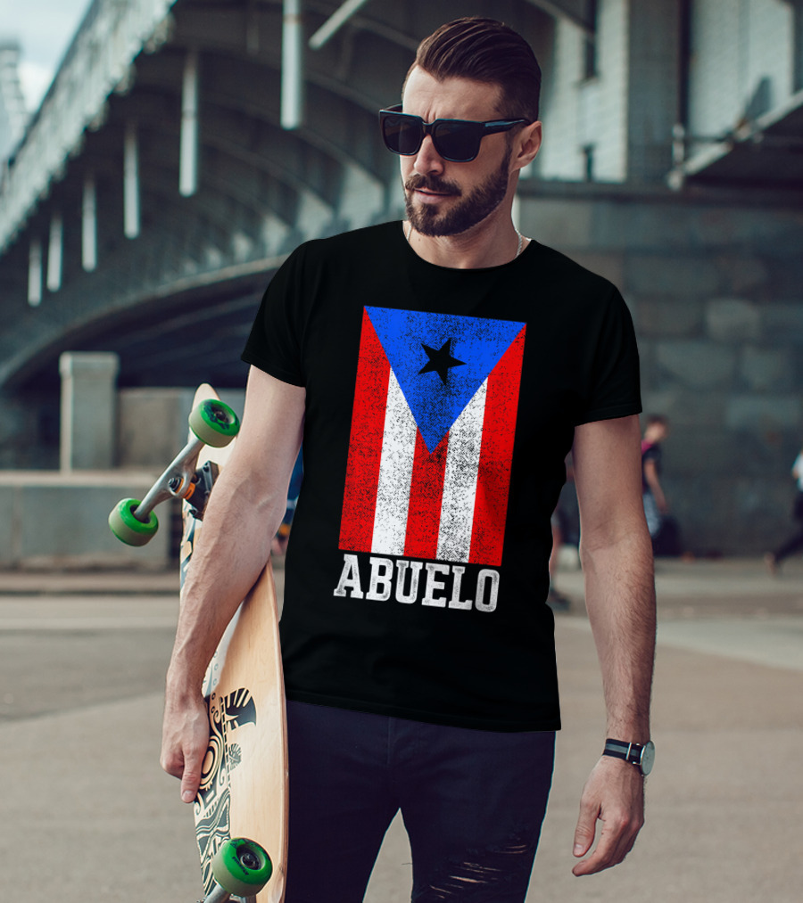 Puerto Rico Flag Abuelo T-Shirt