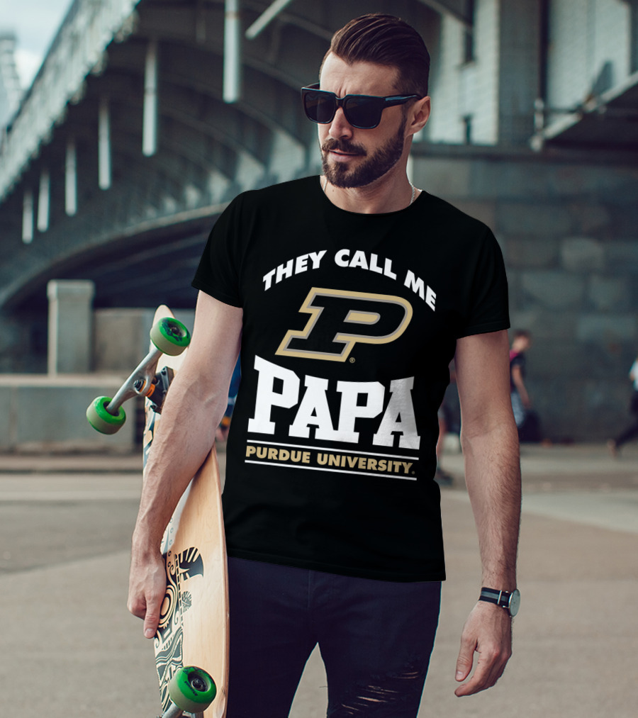 Purdue Boilermakers They Call Me Papa Purdue University T-Shirt
