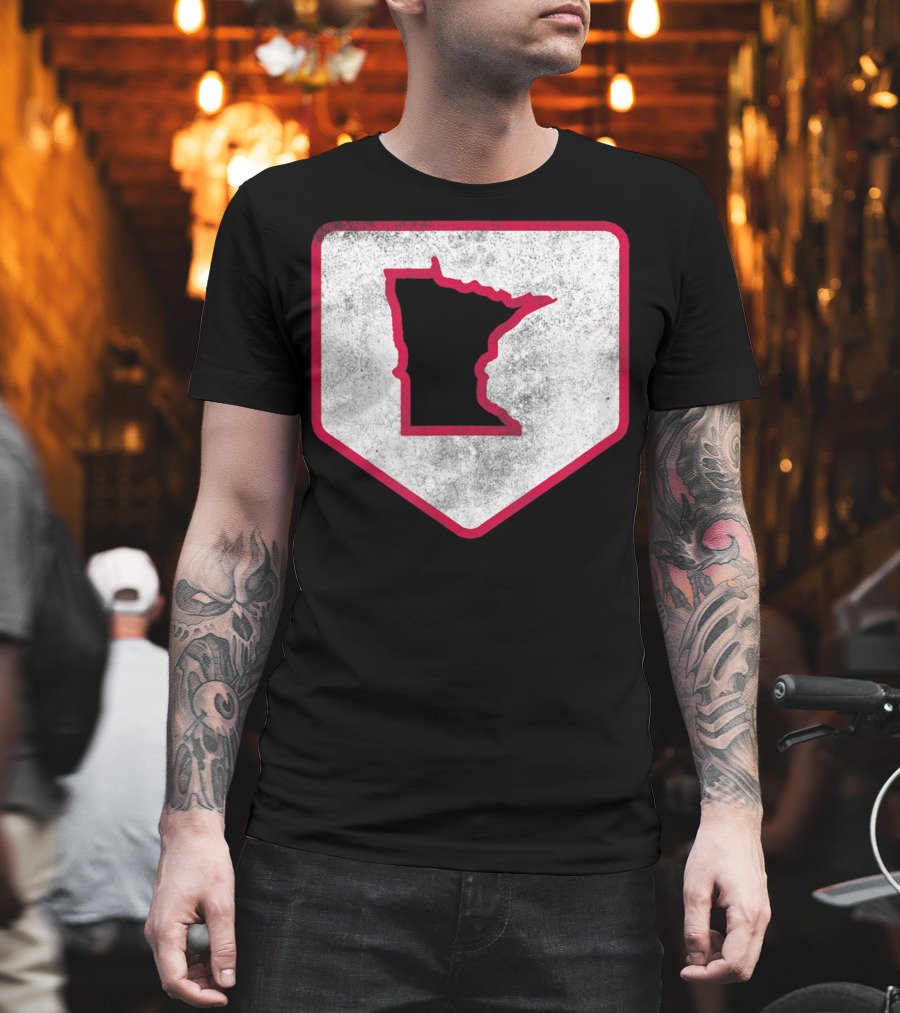 Vintage Minnesota Baseball Home Plate MPLS STP T-Shirt