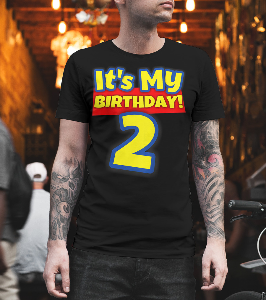 Kids 2 Year Old Birthday Boys And Girls It's My Birthday 2 T-Shirt