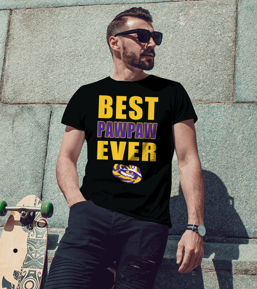 Best Pawpaw Ever LSU Tigers Fan T-Shirt