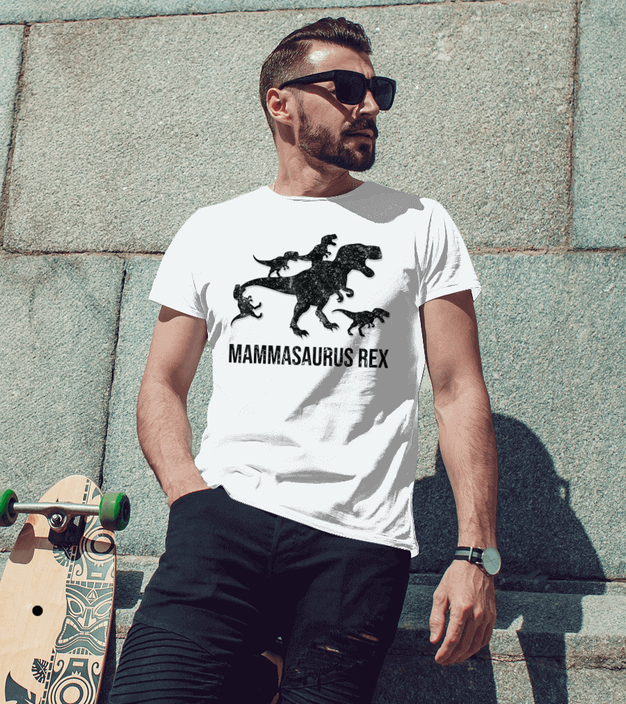 Mammasaurus Rex Dinosaur Family T-Shirt