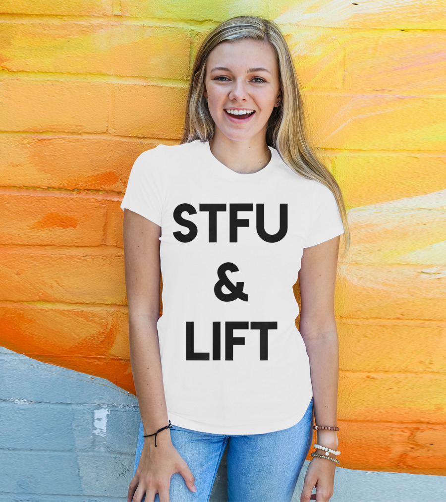STFU And Lift Powerlifting Gym Rat Bodybuilding T-Shirt