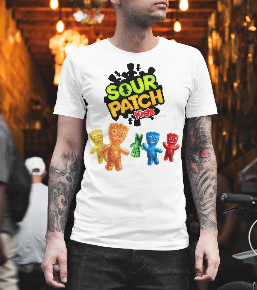 Sour Patch Kids Candy Colorful Characters T-Shirt