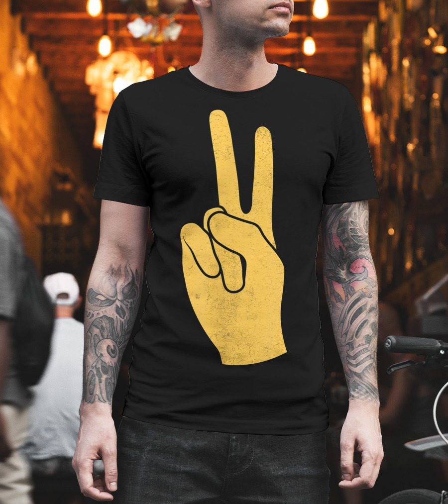 Southern California Victory Yellow Peace Sign T-Shirt
