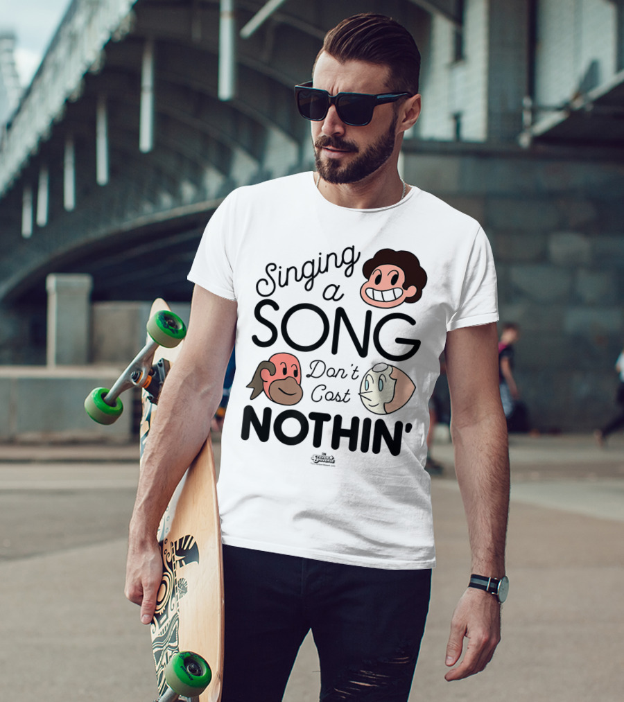 Singing A Song Don't Cost Nothin' Steven Universe Cartoon Network Characters T-Shirt