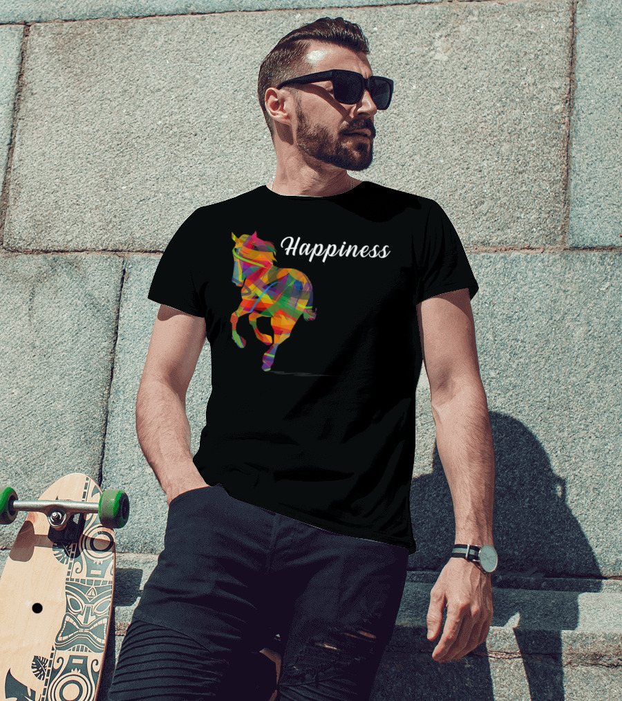 Happiness Colorful Cute Horse T-Shirt