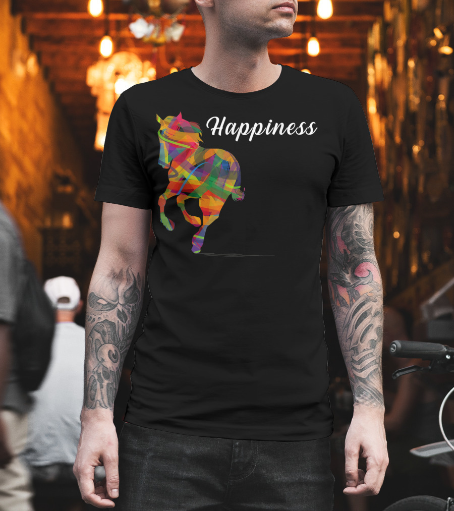 Happiness Colorful Cute Horse T-Shirt
