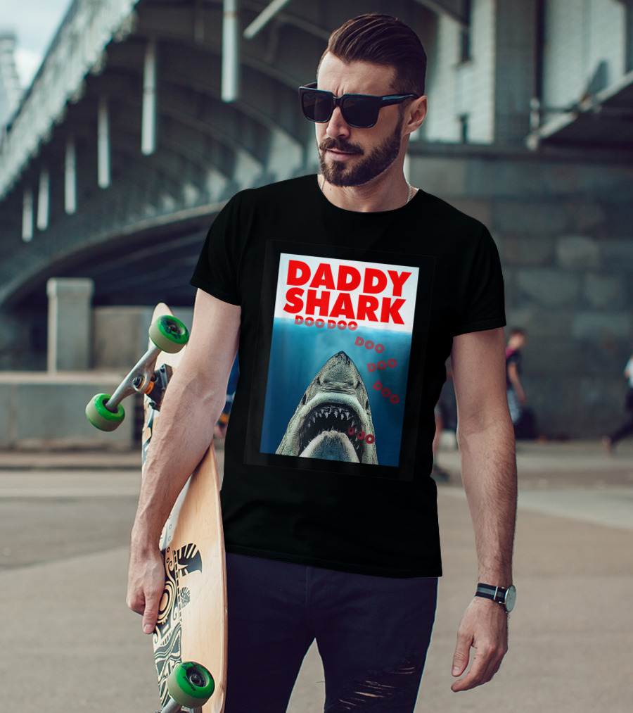 Daddy Shark Doo Doo Doo Jaws T-Shirt