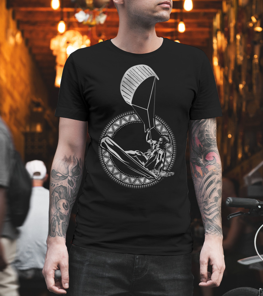 Kitesurfing Kiteboarding Kite Surfer Water Wind Ocean Adventure T-Shirt
