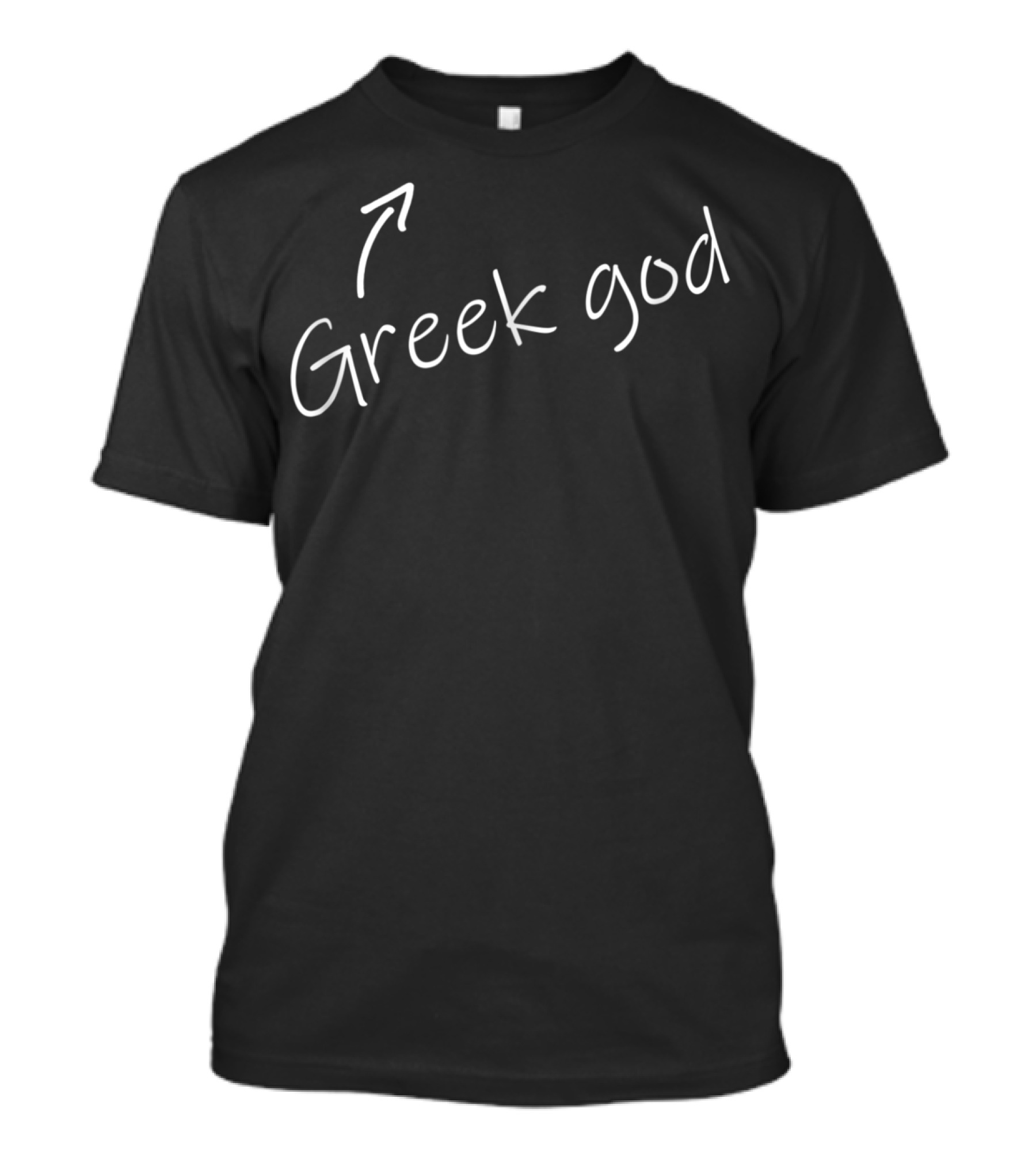Greek God Arrow Mens Greek God Halloween Costume Funny Adult Humor T-Shirt