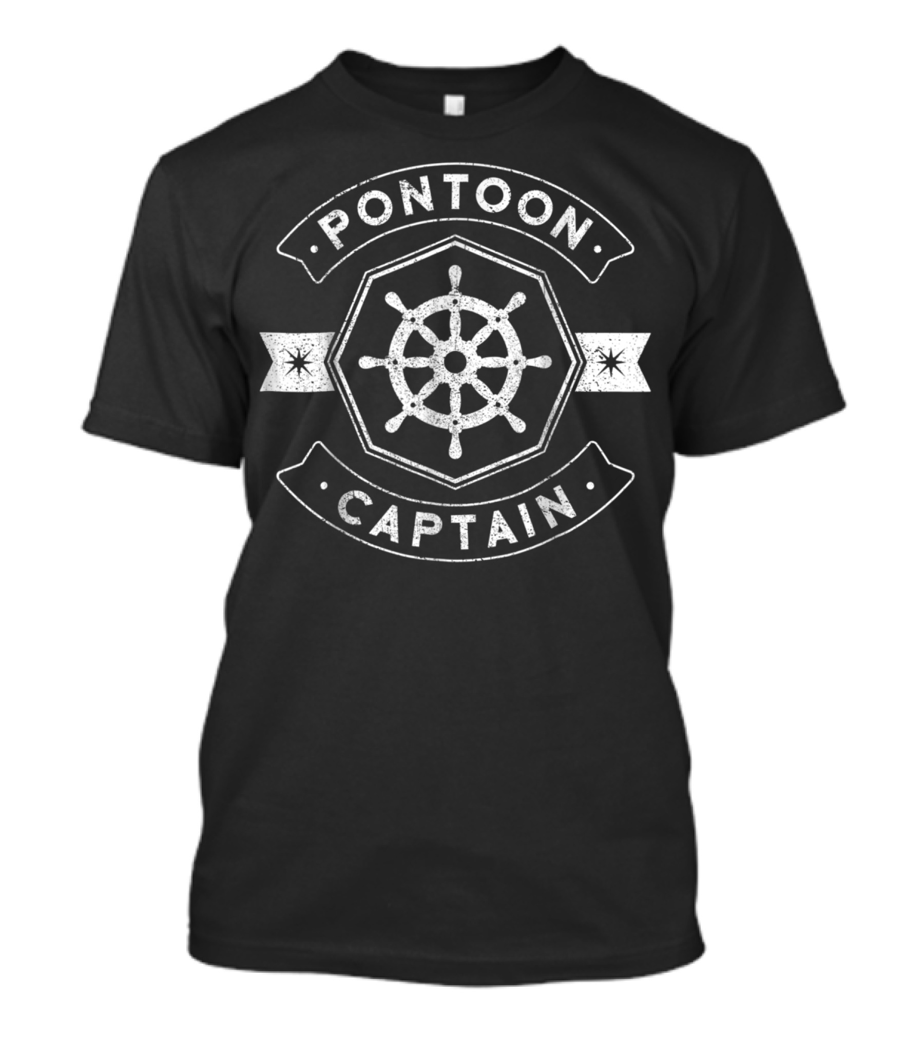 Pontoon Captain Nautical Boat Humor T-Shirt