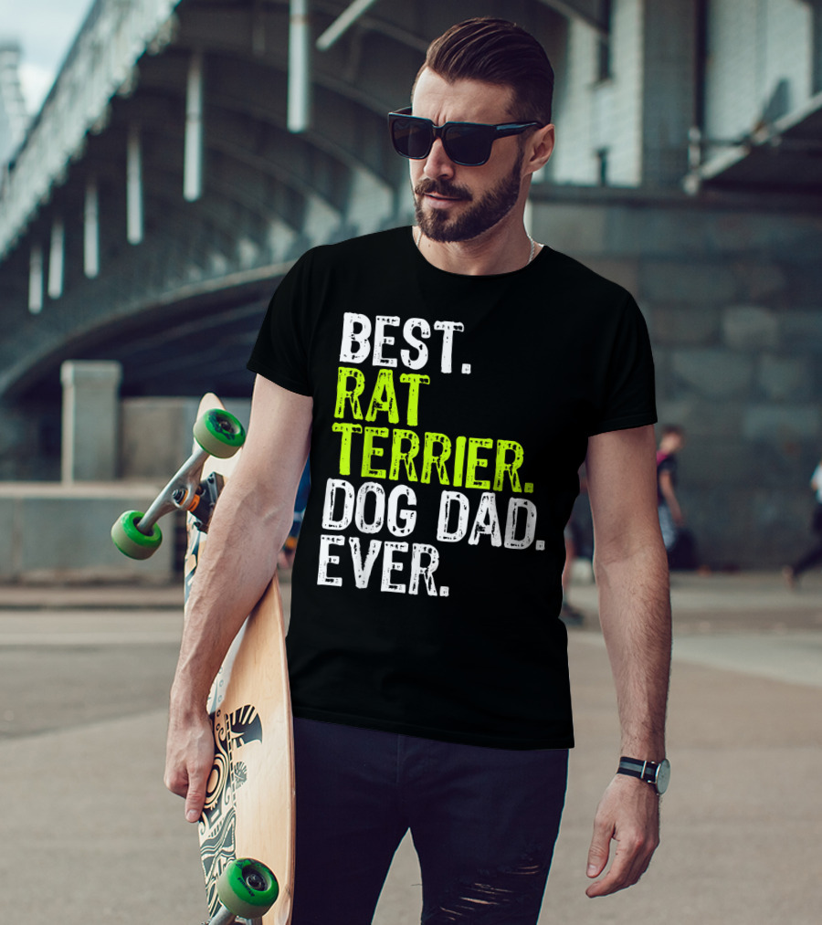 Best Rat Terrier Dog Dad Ever T-Shirt