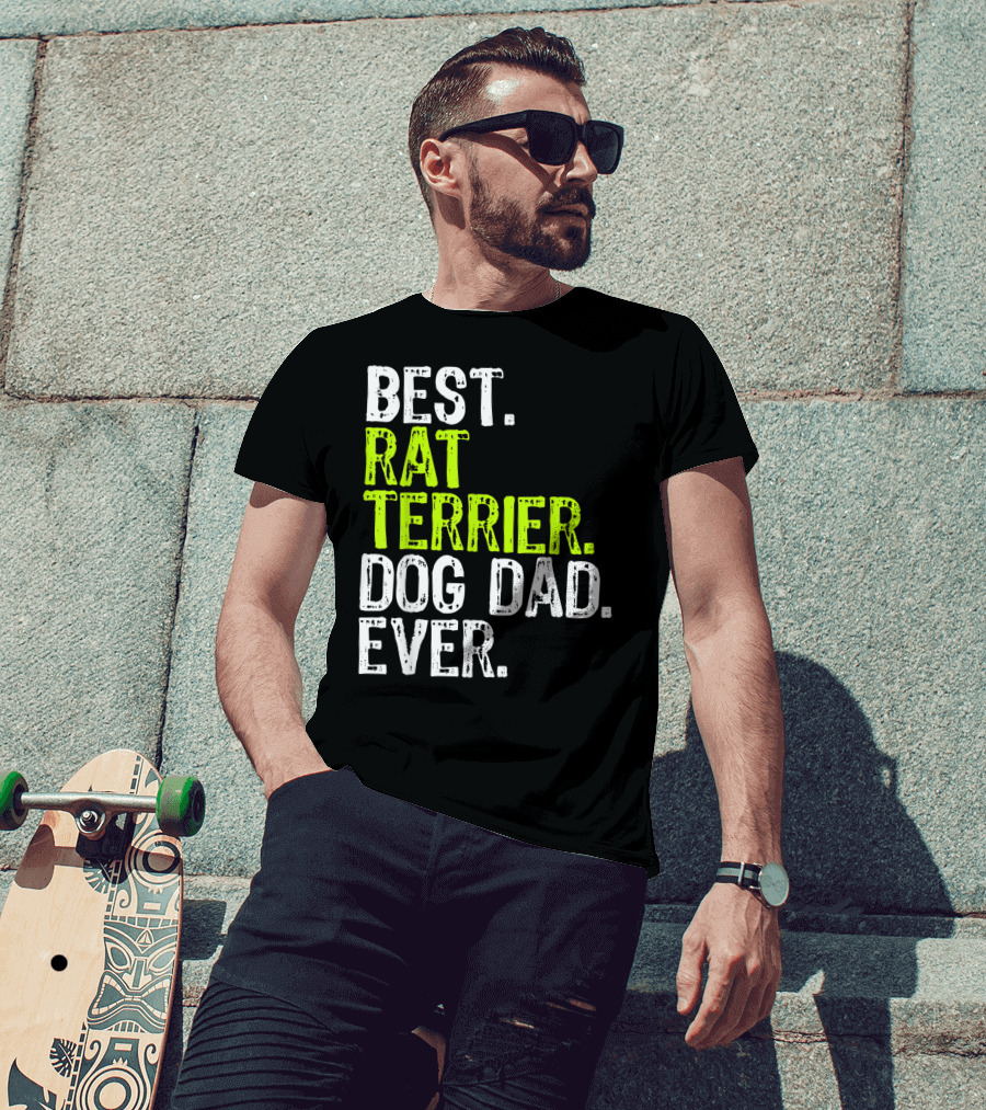 Best Rat Terrier Dog Dad Ever T-Shirt