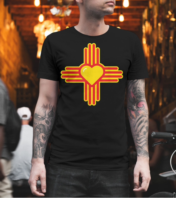 I Love New Mexico Heart Zia Symbol of NM Iconic State Pride T-Shirt I Love New Mexico Heart Zia Symbol of NM Iconic State Pride T-Shirt