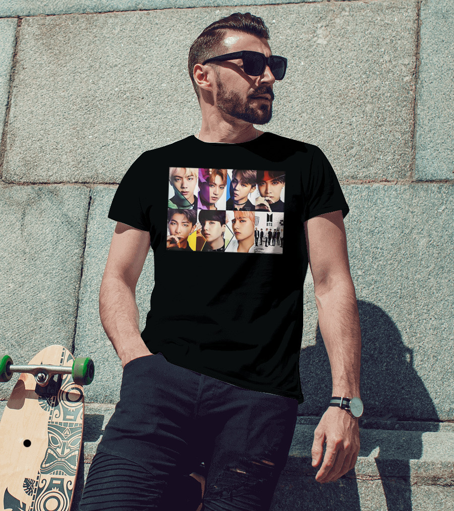 BTS Members Collage K Pop Fans T-Shirt